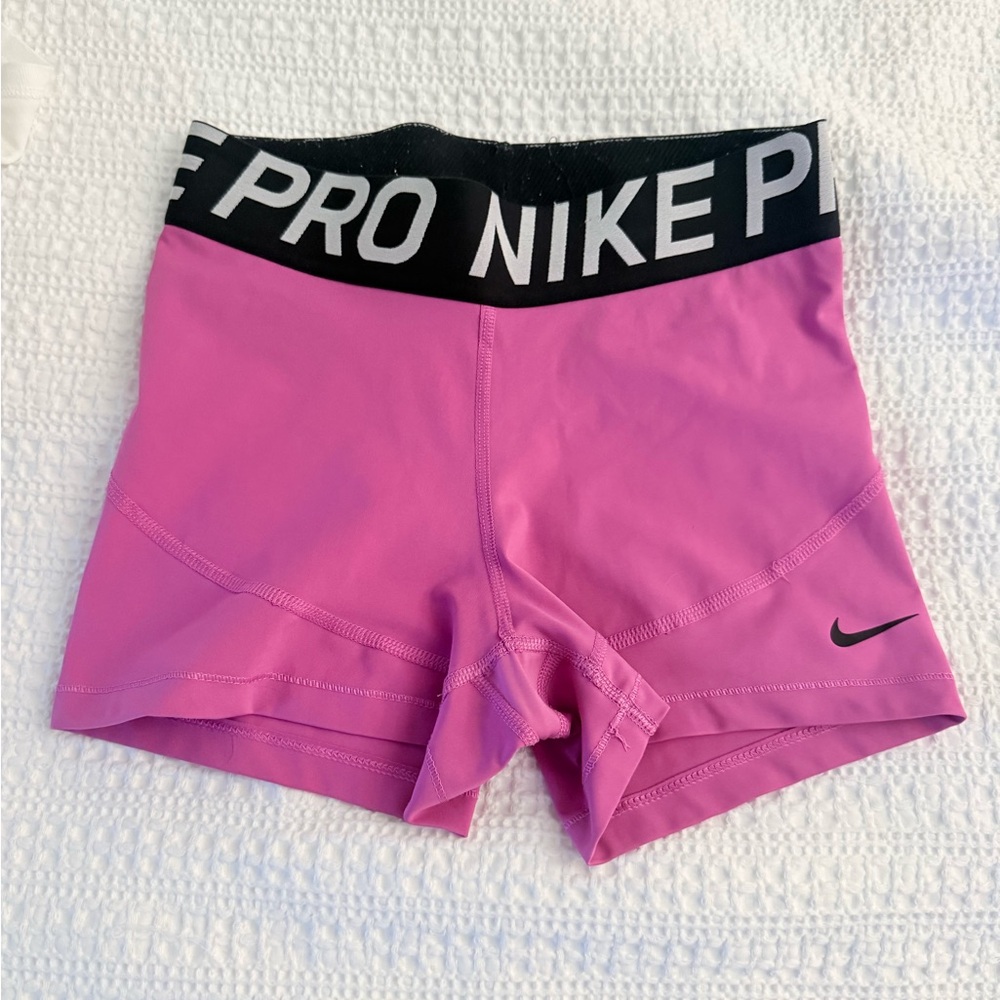 Nike Women's Athletic Shorts in Pink and Black